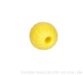 Bissfester Ball für Hunde, 7,5 cm gelb
