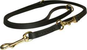 Multi-function Leather dog leash for training, walking, tracking
