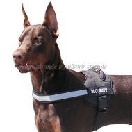 Nylon reflective multi-purpose dog harness for Doberman