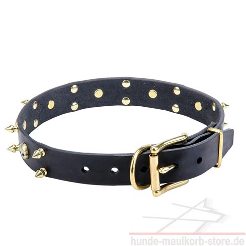 leather skeleton collar